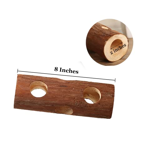 SunGrow Rabbit Log Chew, 8 Inches, Fresh Lumber Contemporary Textured Design, Log Chew Teeth Care Toy, for Chinchilla, Hamster, Guinea Pig, Gerbils, Small Animals