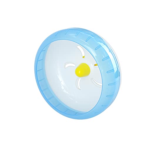 WishLotus Hamster Running Wheel, Silent Jogging Exercise Toy Hamsters Cage Accessory for Drawf Hamster Golden Silk Shih Tzu Bear (Blue) - color: blue,12cm