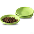 3 PCS Ceramic Cat Bowls, 5.5 in Pet Food Bowl Cat Dishes for Food and Water, Small Dog Dish(Green) - color: Green