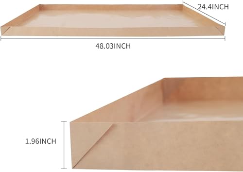 Disposable Guinea Pig Cage Liners, 48" x24 Large Liner Bag for Guinea Pig Cage Bottom, Water-Resistant Kraft Paper (8Pack) - size: (48" x 24") 8Pack