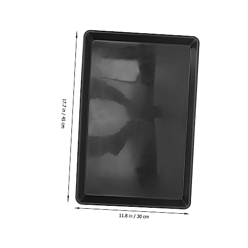 Beavorty Dog Crate Tray Replacement 16.92X12.99X0.98 Inch Leakproof Plastic Bottom Pan for Small Dog Kennels Bird Cage Tray Easy to Clean 2 Pack - size: 46x30cm