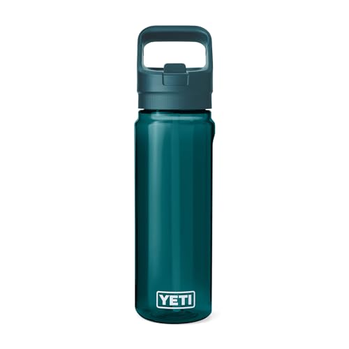 YETI Yonder 750 ml/25 oz Water Bottle with Yonder Straw Cap, Agave Teal - color: Agave Teal, size: 25 Ounces