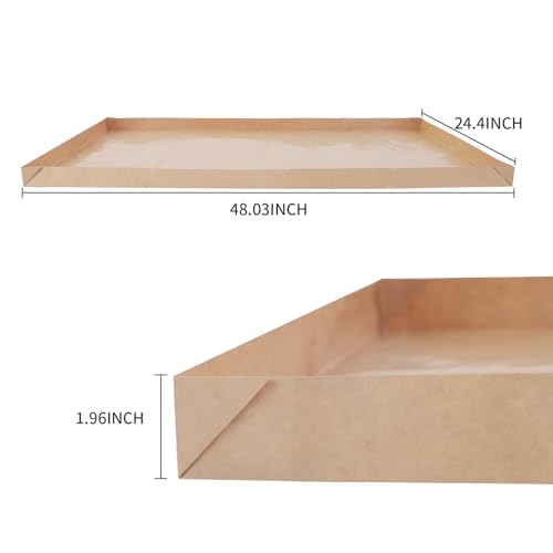 Disposable Guinea Pig Cage Liners, 48" x24 Large Liner Bag for Guinea Pig Cage Bottom, Water-Resistant Kraft Paper（25Pcs - size: (48" x 24") 25Pack