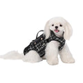 Wakytu Dog Lift Harness Dog Carrier Sling for Small Dogs & Cats,L | stylish puppy sling carrier with handle & pocket,adjustable leash,walking & travel - color: 2.0 Black, size: Large(11-16 LBS)