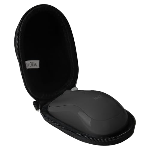 Hermitshell Hard Travel Case for Logitech M196 / Logitech M240 Silent / M220 Bluetooth Mouse (Only Case)(Black) - color: Black