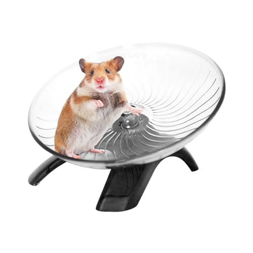 Hamster Wheel, Hermit Crab Climbing Toys Silent Exercise Running Wheel, 18cm Small Animal Exercise Wheels Hermit Crabs Wheel for Hamsters, Gerbils, Mice or Other Small Animals - size: Grey:18cm/7.09inch