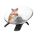 Hamster Wheel, Hermit Crab Climbing Toys Silent Exercise Running Wheel, 18cm Small Animal Exercise Wheels Hermit Crabs Wheel for Hamsters, Gerbils, Mice or Other Small Animals - size: Grey:18cm/7.09inch