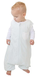 Dreamsuit Walker Toddler Sleep Sack with Feet and Legs, 3T-4T | 70% Rayon Made from Bamboo, 30% Organic Cotton, 0.8 TOG Summer, 2-Way Zipper, Buttery Soft Wearable Blanket, Cactus - color: (1.5 Tog) Stripes, size: 3-4T