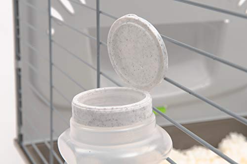 Lixit® Top Fill No Drip Water Bottles for Rabbits, Ferrets, Hamsters, Guinea Pigs, Rats, Chinchillas and Other Small Animals - Made in USA (Granite (Pack of 1), 16 Ounce) - color: Granite (Pack of 1), size: 16 Ounce