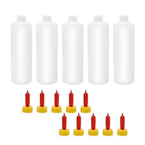 5 Sets 400ml Goat Bottles for Feeding Baby Goats, Lamb Feeding Bottle Nipples, Kid Livestock Drink Bottle for Feeding Baby Goats, Milk Feeder Bottles for Farm (400ml x 5) (5 Pack)