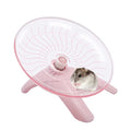 Hamster Wheel Hamster Flying Saucer Silent Exercise Wheel Running Wheel for Dwarf Hamsters Gerbil Mice Small Animals (Pink) - color: Pink