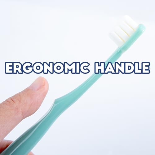 Dog Toothbrush Kit 2 Pack, Ultra Soft Pet Tooth Brush for Medium to Large Dogs & Cats, Easy Dental Cleaning - style: Medium to large dog(2pcs, pink)