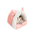 Guinea Pig Hideout, Warm Bed for Guinea Pig,Rabbits, Chinchillas, Guinea Pig Bed, Cozy Small Animal Winter Shelter (Pink, Small) - color: Pink, size: Small