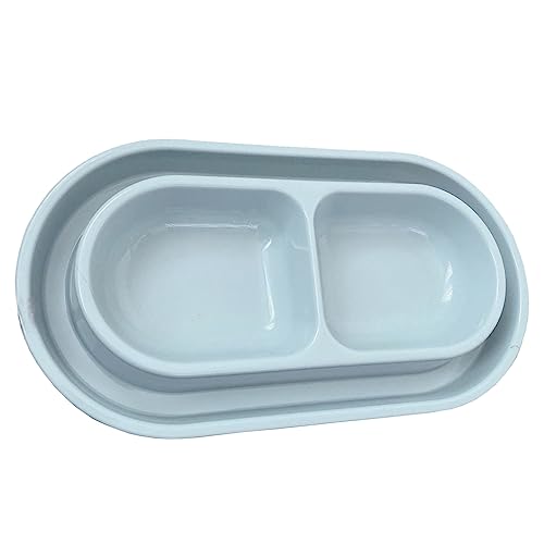 Cat Kitten Dish Dog Puppy Feeder Pet Bowl Ants go Away Grey, S | Ant Proof Cat Food Bowl, No Spill Dish, Outdoor Feeding, Deep Wide Water Moat, Ants Barrier Blocks Ants, Lightweight Plastic - color: Grey, size: Small