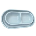 Cat Kitten Dish Dog Puppy Feeder Pet Bowl Ants go Away Grey, S | Ant Proof Cat Food Bowl, No Spill Dish, Outdoor Feeding, Deep Wide Water Moat, Ants Barrier Blocks Ants, Lightweight Plastic - color: Grey, size: Small