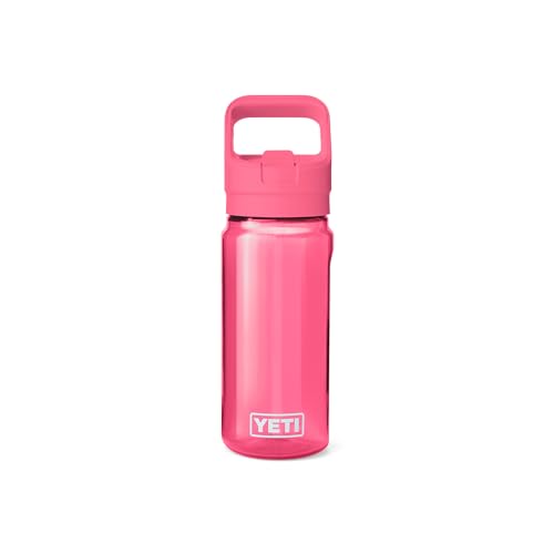 YETI Yonder 600 ml/20 oz Water Bottle with Yonder Straw Cap, Tropical Pink - color: Tropical Pink, size: 20 Ounces
