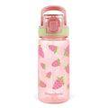 Kids Water Bottle for School, 16 Oz Plastic Water Bottle, 1 Pack | Silicone Spout, Pop-Up Cover, BPA Free & Dishwasher Safe, Strawberry - color: Strawberry, size: 16.2 Ounces
