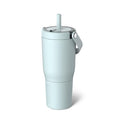 BrüMate Resa 25oz 100% Leakproof Travel Tumbler w/Handle & Straw | Flexible SoftSip Straw | Silicone Sleeve for Durability | Stainless Steel | Cup Holder & Travel Friendly Water Bottle (Blue Agave) - color: Blue Agave, size: 25 oz