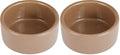 Kaytee Stoneware Ceramic Pet Hamster Bowl, Brown, 3-Inch (Pack of 2) - size: 3 in (Pack of 2)
