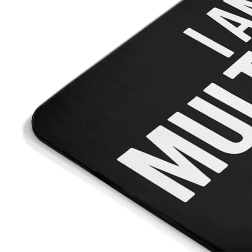 Funny Multitasker Mousepad I Can Listen Ignore & Forget All at The Same Time Desk Mat with Non-Slip Rubber Base Sarcastic Quote Gift for Office, Coworkers, and Humor Lovers - color: Igonre