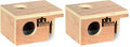 Prevue Pet Products Wood Mouse Hut 1120 (Pack of 2) - size: Mouse (Pack of 2)