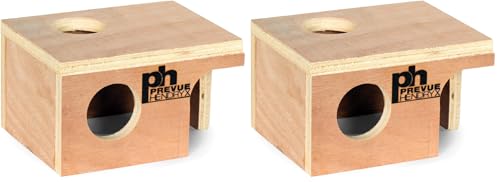 Prevue Pet Products Wood Mouse Hut 1120 (Pack of 2) - size: Mouse (Pack of 2)