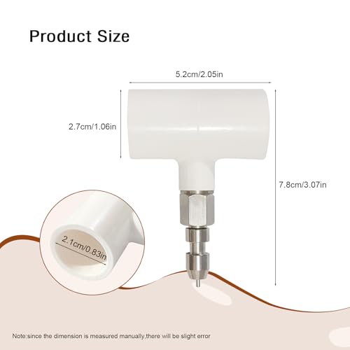 Stainless Steel Water Nipples with PVC Tee for Rabbit (6Pcs) | Metal Automatic Watering System for Rat, Guinea Pig, Hamster, Ferrets, Mouse, Mice