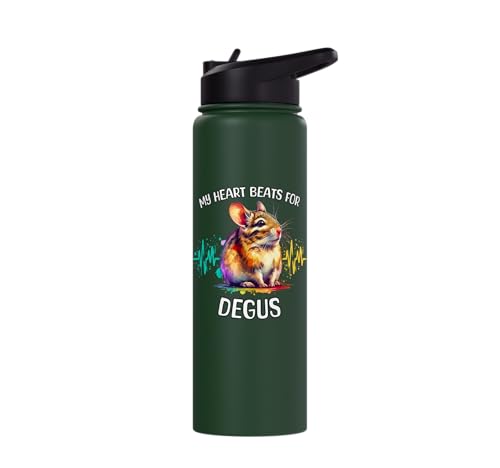 Degu ECG Degu Stainless Steel Insulated Water Bottle - color: Dark Green