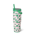 Swig Life 30oz Leakproof To-Go Tumbler with Handle, Clover Crush | Leakproof Lid - Triple Insulated Stainless Steel - Handle & Straw Included - Cup Holder Friendly - Dishwasher Safe - color: Clover Crush