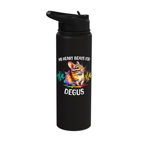 Degu ECG Degu Stainless Steel Insulated Water Bottle - color: Black