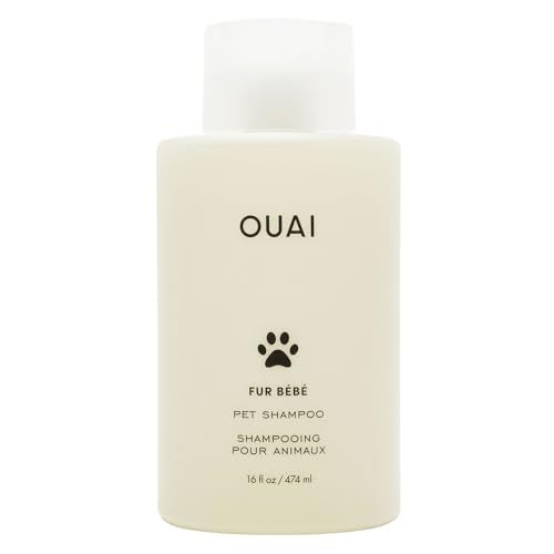 OUAI Fur Bébé Pet Shampoo - Mercer Street Scent (16 Fl oz) | Cat & Dog Shampoo for Gentle Cleansing, Hydration & Shine - Vegan & Cruelty-Free Pet Supplies with Aloe Vera & Panthenol