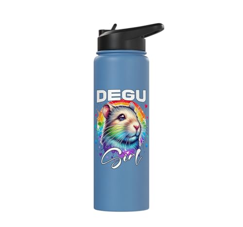 Degu Girl Degu Stainless Steel Insulated Water Bottle - color: Light Blue