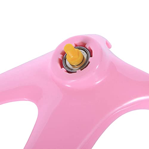 3 in 1 Hamster Water Bottle + Flying Saucer Exercise Wheel for Dwarf Hamster Mouse Rat Hedgehog (Pink, 80ml)