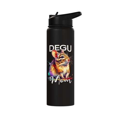 Degu Mom Degu Stainless Steel Insulated Water Bottle - color: Black