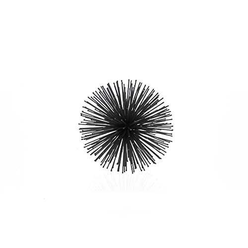 Modern Day Accents 5367 Erizo Urchin Small Black Sphere, 6" D - color: Black, size: Small