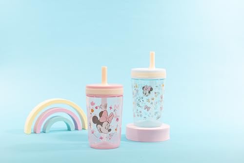 Zak Designs Disney Minnie Mouse Kelso Toddler Cups For Travel or At Home, 15oz 2-Pack Durable Plastic Sippy Cups With Leak-Proof Design is Perfect For Kids (Minnie Mouse) - color: Disney Minnie Mouse