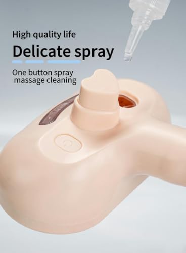 Pet Grooming Steam Brush, Pet Spray Hair Removal Comb, Anti-Static, Rechargeable, Comfortable Grip, for Dogs & Cats, Spray Hair Removal Comb, Steam Brush for Shedding & Grooming, White - color: White