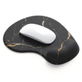 Office Mousepad with Gel Wrist Support - Ergonomic Gaming Desktop Mouse Pad Wrist Rest - Design Gamepad Mat Rubber Base for Laptop Computer -Silicone Non-Slip Special-Textured Surface (15MarbleB) - color: 15MarbleB