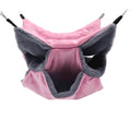 LYART Sugar Glider Pouch Hammock Bed Bedding, Sugar Glider Cage Accessories Toys for Rat, 3-Layer Hammock Make Pet Cages More Three-Dimensional (4.Pink) - color: 4.Pink