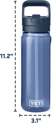 YETI Yonder 750 ml/25 oz Water Bottle with Yonder Straw Cap, Olive - color: Olive, size: 25 Ounces