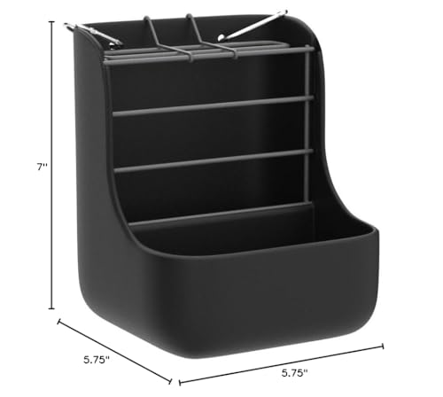 Kaytee Hay & Food Bin Feeder With Quick Locks For Pet Rabbits, Chinchillas, Guinea Pigs and Other Small Animals - size: 5.75 inches x 6 inches x 7 inches (Pack of 1)