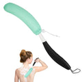 Back Scrubber for Shower,15.35" Long Handle Shower Brush for Body | Back Brush for Shower for Men Women, Long Handled Bath Sponge for Deep Clean,Exfoliating,Anti-Slip Curve Handled - size: Black-green