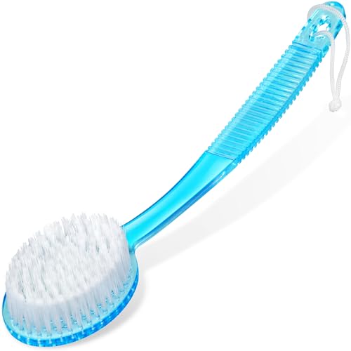 Shower Scrubber Brush, Long Handle, Random Color (1 Pack) - color: Random
