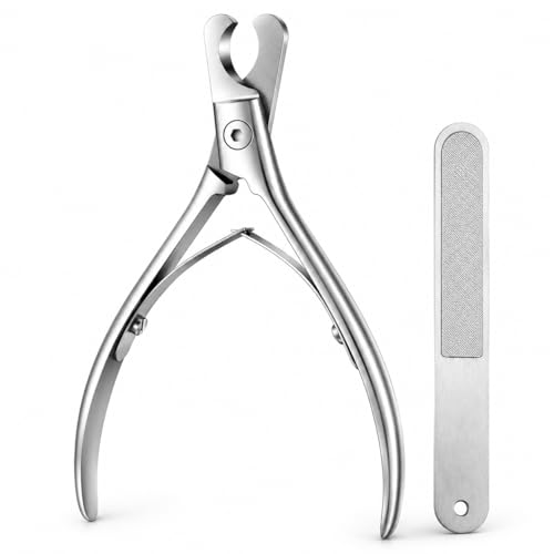 Cat and Dog Nail Clippers for Small & Medium Pets - Precision Pet Nail Trimmer with Included Cat Nail File - Professional Metal Claw Scissors for Kittens, Puppies, Rabbits & Birds