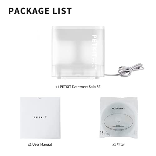 PETKIT New Cat Water Fountain with Wireless Pump, Ultra Quiet 65oz/1.85L Pet Water Fountain for Cats and Dogs Inside, Detachable Design Easy to Clean and Assemble, Filters Included