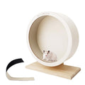 9.0 in Hamster Silent Exercise Wheel – Wooden Hamster Wheel with Removable Washable Track, Quiet Wheel for Gerbils, Mice, Small Pets – Prevents Boredom Depression (9.0in) - size: 9.0in