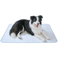 Petfelix FrostPlus Cooling Mat for Dogs Qmax>0.45 Breathable Dog Cooling Mat Chemical Free Fabric Cooling Dog Bed for Cats and Small Animals Non Slip Washable Scratch Resistant, L, 35''*26'' - size: L-35''*26''