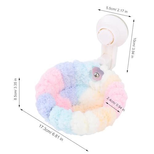 Bird House for Parrots Large Size Plush Cotton Hammock Cave with 4 Suction Cups Winter Warmth Insulation for Drafty Cages Comfortable Sleep Solution Prevents Escape in Cold Months