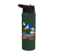 Sonic the Hedgehog - Sonic Baseball Est. 1991 Stainless Steel Insulated Water Bottle - color: Dark Green