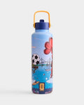 Drib 24oz Insulated Water Bottle, FIFA World Cup 2026 Edition – Performance Stainless Steel Insulated Bottle with Quiet Leak-Proof Straw Lid (Boston - City Poster) - color: Boston - City Poster